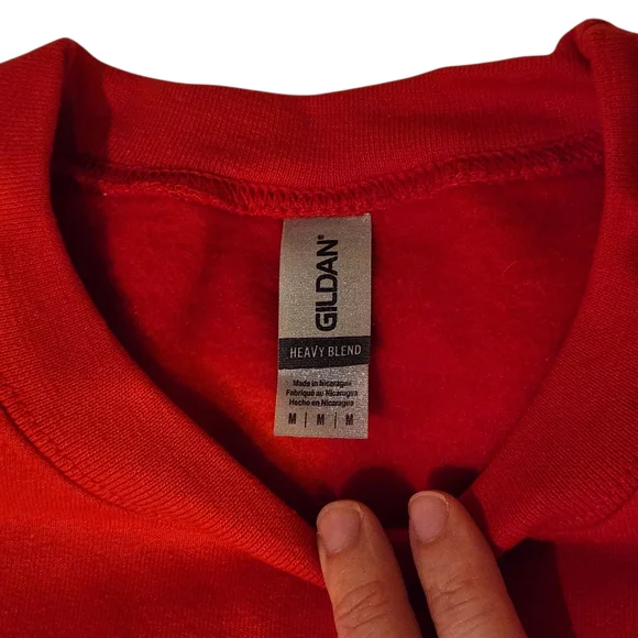 NWOT 'The Monkees Holiday Crewneck' official Band Merch - Bright Red - Picture 7 of 9